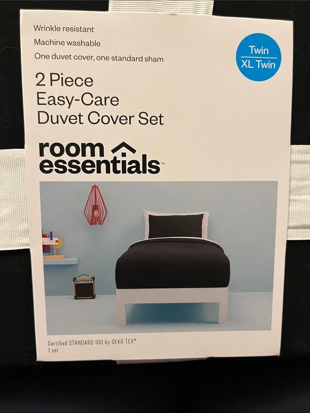 Target Black 2-Piece Easy-Care Duvet Cover Set